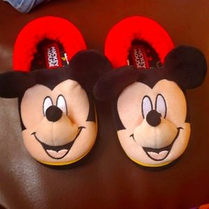 Disney Mickey Mouse house shoes toddler boys  9/10